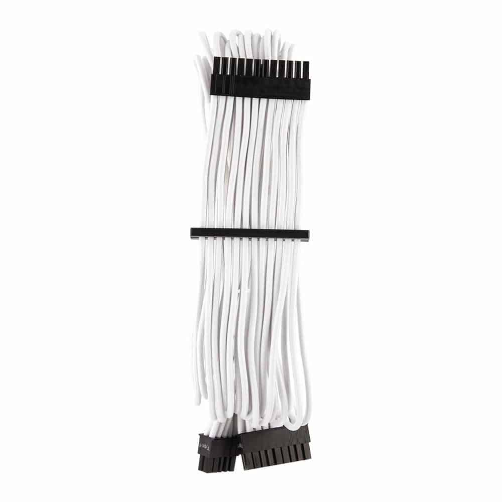 (image for) Corsair Type 4 Gen 4 PSU White Sleeved 24pin ATX Power Cable